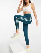 adidas - Training - Blågrønne leggings med 3 striber