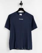 Hummel - Cube - Blå sømløs T-shirt
