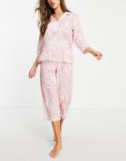 Lauren by Ralph Lauren - Pink pyjamassæt med mønster-Lyserød