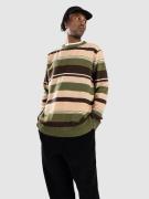 Anerkjendt Aksune Jac Stripe Lambswool Knit Pullover grøn