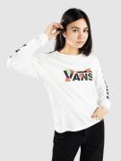 Vans Fleurs BFF Langærmet t-shirt hvid