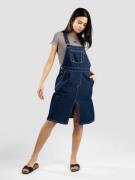 Blue Tomato Denim Midi Overall Kjole blå