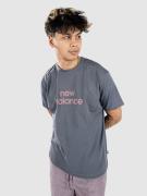 New Balance Linear Logo Relaxed T-shirt grå