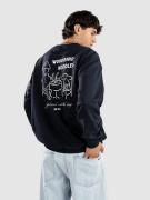 Woodbird Cane Noodle Crew Sweater blå