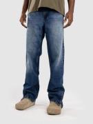 Urban Classics Heavy Ounce Straight Fit Zipped Jeans blå