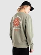 Vissla Spins Crew Fleecepullover grøn