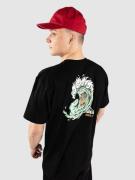 Santa Cruz Screaming Wave T-shirt sort