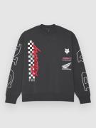Fox Honda Oversized Crew Fleecepullover grå