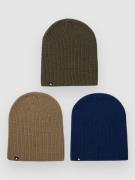 Burton Rcy Dnd 3 Pack Beanie blå