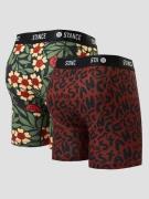 Stance Brand Love Brief 2 Pack Boksershorts mønster