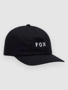 Fox Wordmark Adjustable Kasket sort