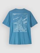 Patagonia Cap Cool Daily - Cloud Crag T-shirt blå
