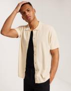 Jack & Jones Jorfaro Sodra Knit Ss Polo Kortærmede skjorter Beige