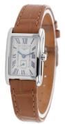 Longines Dameur L5.255.4.71.4 Dolcevita Sølvfarvet/Læder
