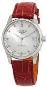 Longines Dameur L2.357.4.87.2 Master Hvid/Læder Ø34 mm