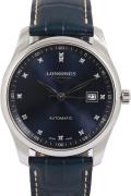Longines Herreur L2.793.4.97.0 Master Blå/Læder Ø40 mm