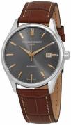 Frederique Constant Herreur FC-303LGR5B26 Classics Grå/Læder Ø40 mm