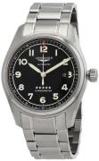 Longines Herreur L3.811.4.53.6 Spirit Sort/Stål Ø42 mm