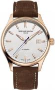 Frederique Constant Herreur FC-303NV5B4 Classics Sølvfarvet/Læder