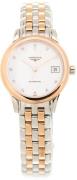 Longines Dameur L4.274.3.99.7 Flagship Hvid/Rosaguldtonet stål Ø26