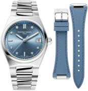 Frederique Constant Dameur FC-240LND2NH26B Highlife Blå/Gummi Ø31 mm