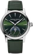 Frederique Constant Herreur FC-716GR3H6 Manufacture Grøn/Læder Ø40