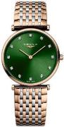 Longines Dameur L4.512.1.08.7 Grande Classique Grøn/Stål Ø29 mm