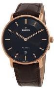 Rado Herreur R14068176 DiaMaster Thinline Sort/Læder Ø40.3 mm