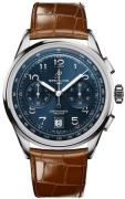 Breitling Herreur AB0145171C1P1 Premier Blå/Læder Ø42 mm