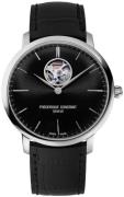 Frederique Constant Herreur FC-312B4S6 Slimline Sort/Læder Ø40 mm