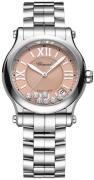 Chopard Dameur 278559-3025 Happy Sport Rosa/Stål Ø36 mm