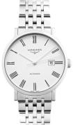 Longines Herreur L4.911.4.11.6 Elegant Hvid/Stål Ø41 mm