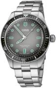 Oris Herreur 01 733 7707 4053-07 8 20 18 Diving Grå/Stål Ø40 mm