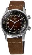 Longines Herreur L3.774.4.60.2 Legend Diver Brun/Læder Ø42 mm