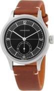 Longines Herreur L2.828.4.53.2 Heritage Classic Sort/Læder Ø38.5 mm