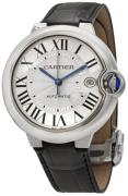 Cartier Herreur WSBB0039 Ballon Bleu De Sølvfarvet/Læder Ø40 mm