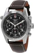Longines Herreur L3.820.4.53.0 Spirit Sort/Læder Ø42 mm