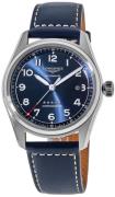 Longines Herreur L3.811.4.93.0 Spirit Blå/Læder Ø42 mm