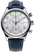 Frederique Constant Herreur FC-392RMS5B6 Runabout Sølvfarvet/Læder