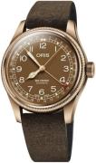 Oris Herreur 01 754 7741 3166-07 5 20 74BR Aviation Brun/Læder Ø40