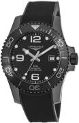Longines Herreur L3.784.4.56.9 Hydroconquest Sort/Gummi Ø43 mm