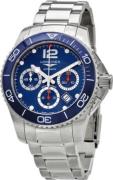 Longines Herreur L3.883.4.96.6 Hydroconquest Blå/Stål Ø43 mm