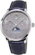 Frederique Constant Herreur FC-775G4S6 Slimline Grå/Læder Ø42 mm
