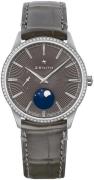 Zenith Dameur 16.3200.692-03.C833 Elite Moonphase Grå/Gummi Ø36 mm