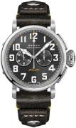 Zenith Herreur 03.2434.4069-20.I010 Pilot Grå/Læder Ø45 mm