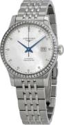 Longines Dameur L2.321.0.87.6 Record Hvid/Stål Ø30 mm