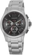 Longines Herreur L3.727.4.56.6 Conquest V.H.P. Sort/Stål Ø44 mm