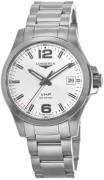 Longines Herreur L3.716.4.76.6 Conquest Sølvfarvet/Stål Ø41 mm