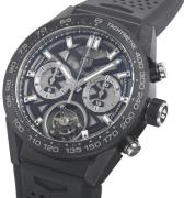 TAG Heuer Herreur CAR5A8W.FT6071 Carrera Sort/Gummi Ø45 mm