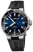Oris Herreur 01 733 7730 4135-07 4 24 64EB Diving Blå/Gummi Ø43.5 mm
